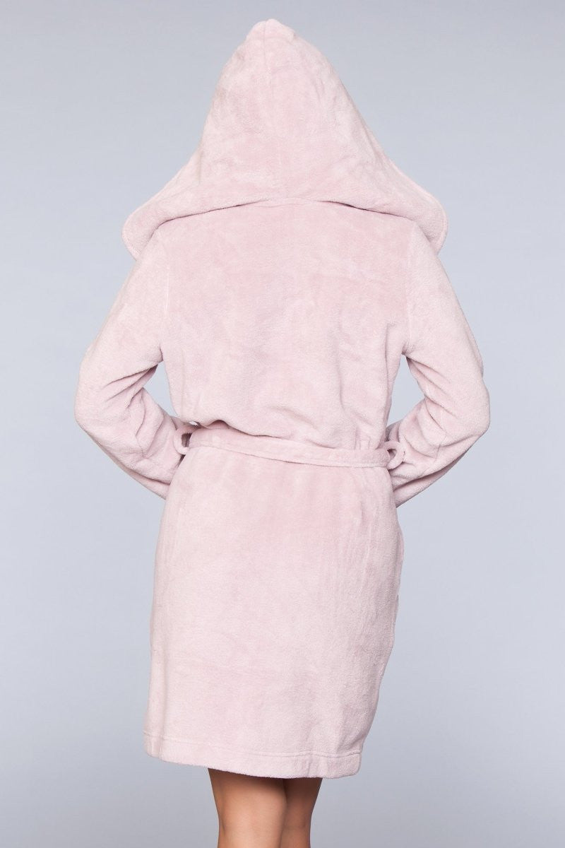Janet Plush Fleece Color Block Robe