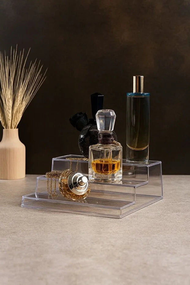 3 Tier Spice Cosmetic Stand Acrylic Stylish Practical Organizer