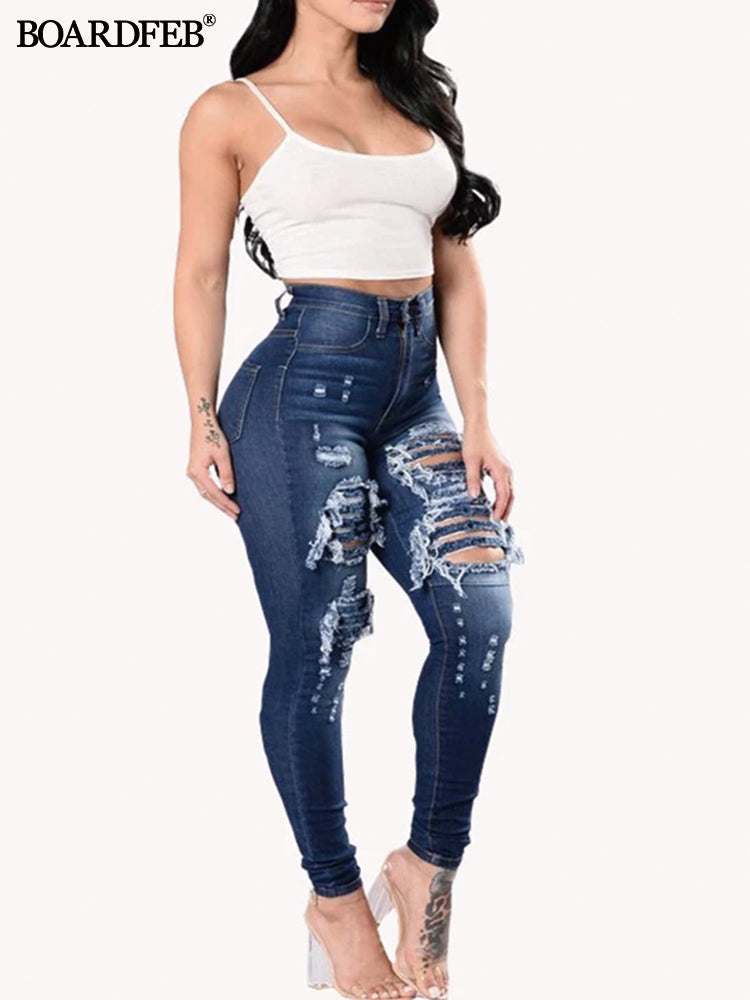 Fashion Slim Trendy Street Style Women's Jeans