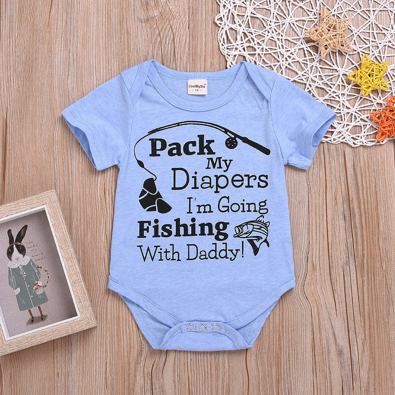 Baby & Toddler Alphabet Print Romper Outfit