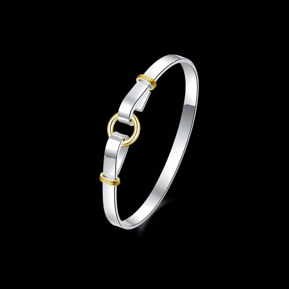 925 Silver Plated Colorful Women's Bracelet Jewelry