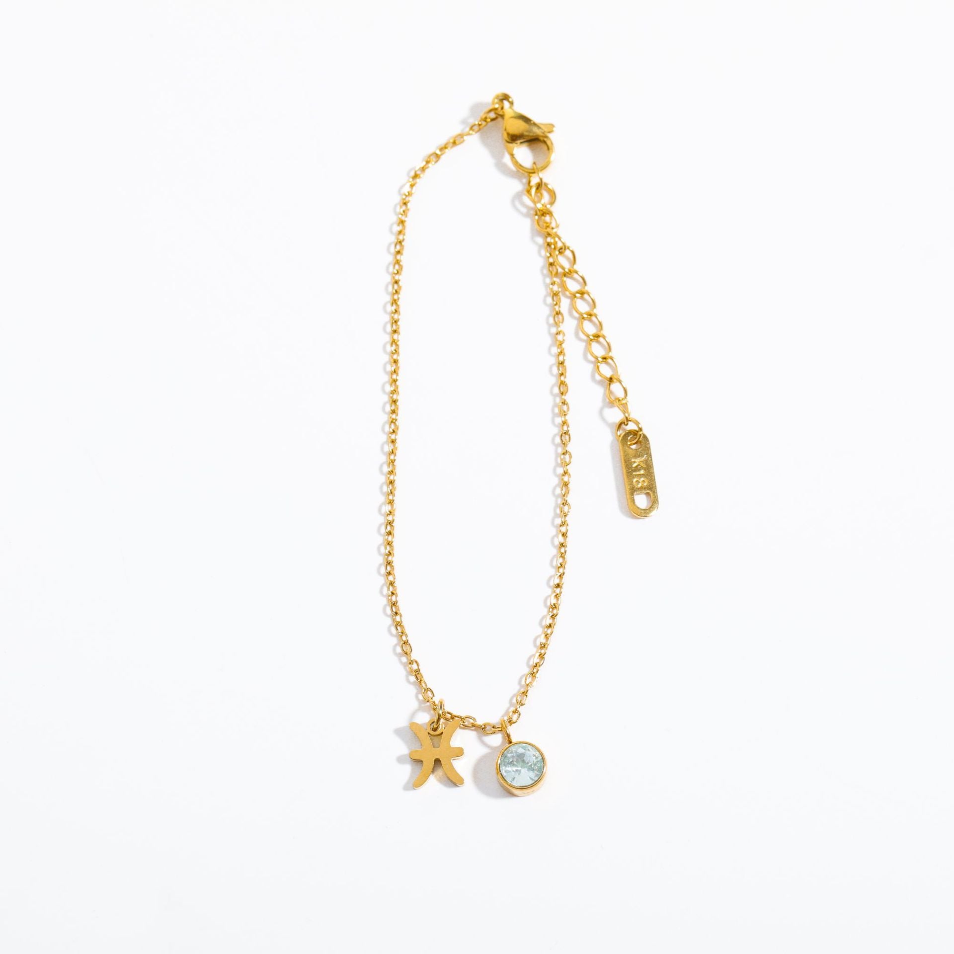 Zodiac Birthstone Steel Bracelet for Women