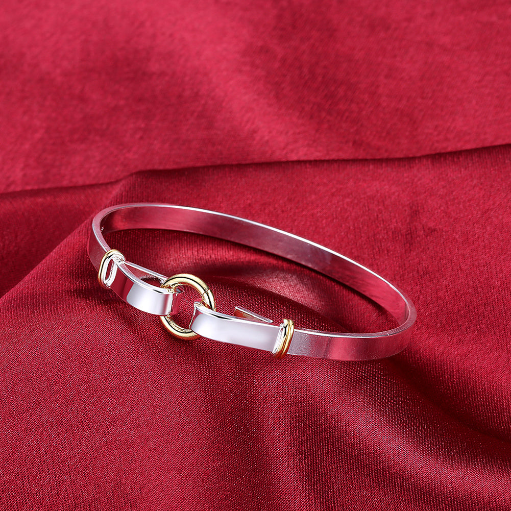 925 Silver Plated Colorful Women's Bracelet Jewelry