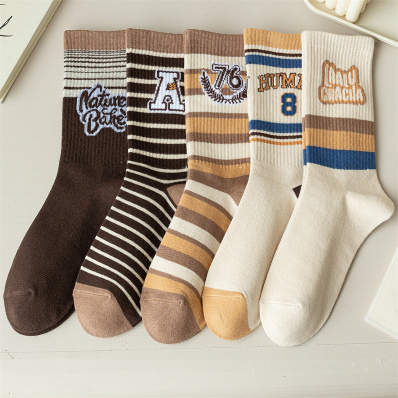 Trendy Autumn Winter Men's Couple Cotton Socks