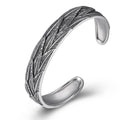 Personalized Sterling Silver Feather Bracelet Jewelry