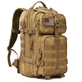 REEBOW Tactical Military Tactical Backpack 3 Day Assault Pack Army Molle Bug Out Bag Backpacks Rucksack 35L Khaki