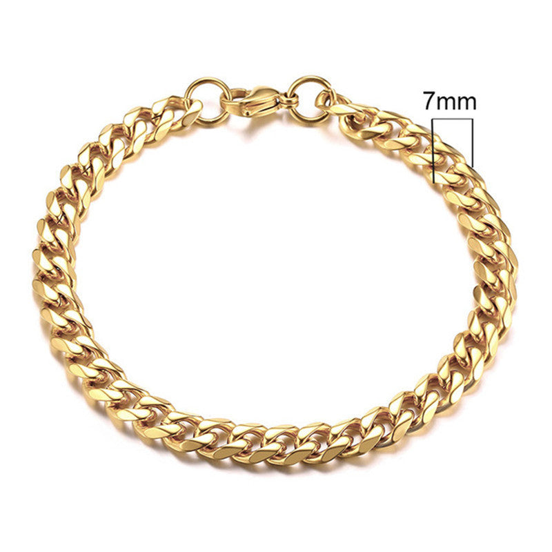 Men's Handcrafted Gold Plated Stainless Steel Jewelry