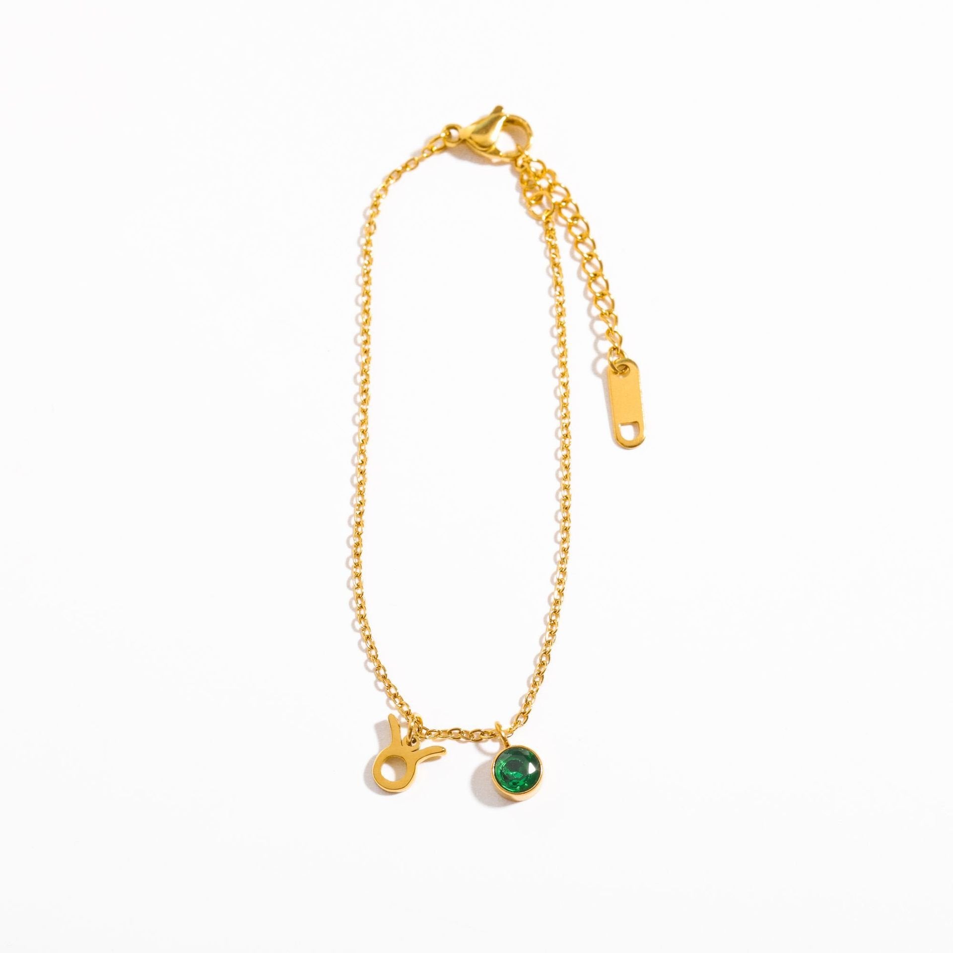 Zodiac Birthstone Steel Bracelet for Women
