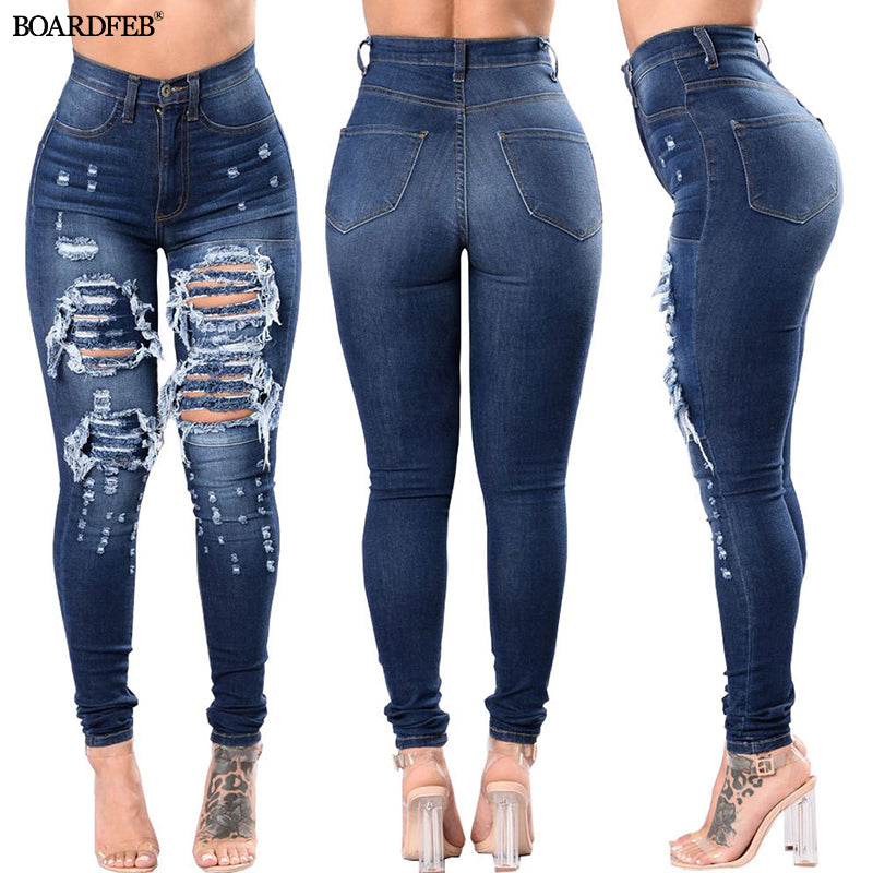 Fashion Slim Trendy Street Style Women's Jeans