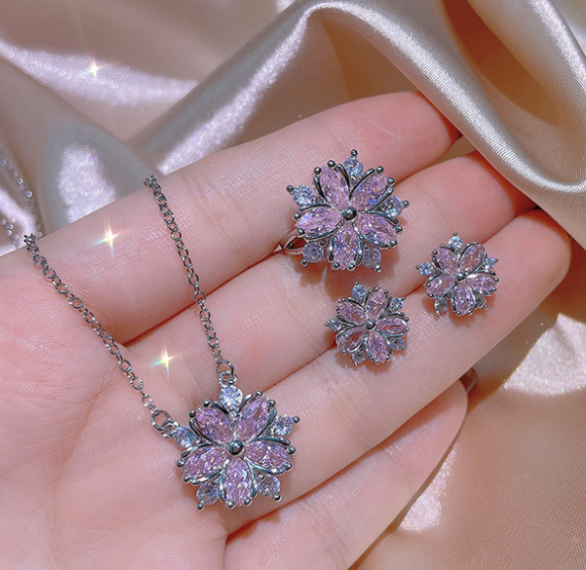Zircon Wedding Jewelry Set for Women