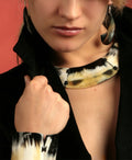 Bone horn necklace