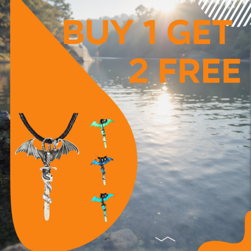 Dragon Glow In Dark Pendant Rope Necklace