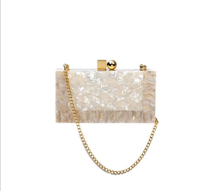 High Quality Acrylic Ice Crack Evening Bag Fashion Shoulder Crossbody